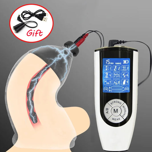 Electric Shock Penis Plug Cock Ring Chastity Cage Penis Electric Stimulator Bdsm Extreme Tazer Masturbator Male Urethral Dilator