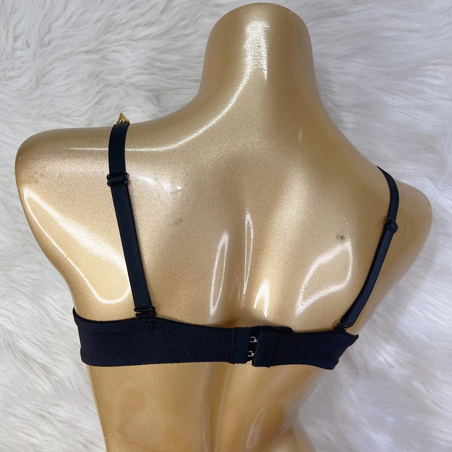 Exotic Lingerie Black Gold Studded Rivet & Wings Underwear Bra Adult Women Club Wear Top Bra