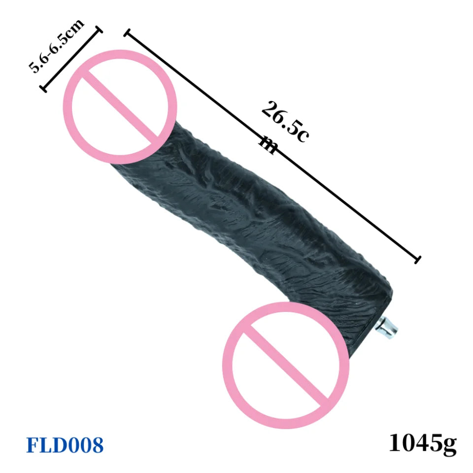 ROUGH BEAST Black Dildo Attachments for VAC-U-Lock/Quick Plug Sex Machine Love Machine Accessories for Adult Sex Toy Product