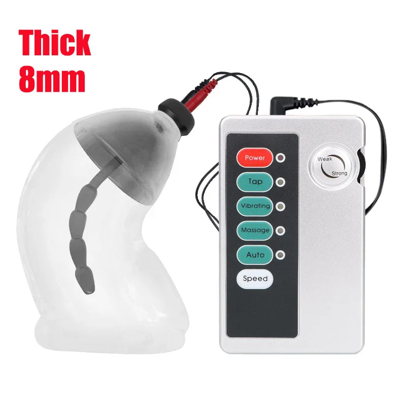 Electric Shock Penis Plug Cock Ring Chastity Cage Penis Electric Stimulator Bdsm Extreme Tazer Masturbator Male Urethral Dilator
