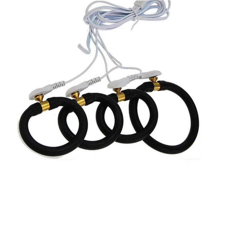 Electro Nipple Clamps Cockring,Electrostimulation Anal Butt Plug, Electric Shock Penis Ring/Plug Stimulation,E stim BDSM Sextoys