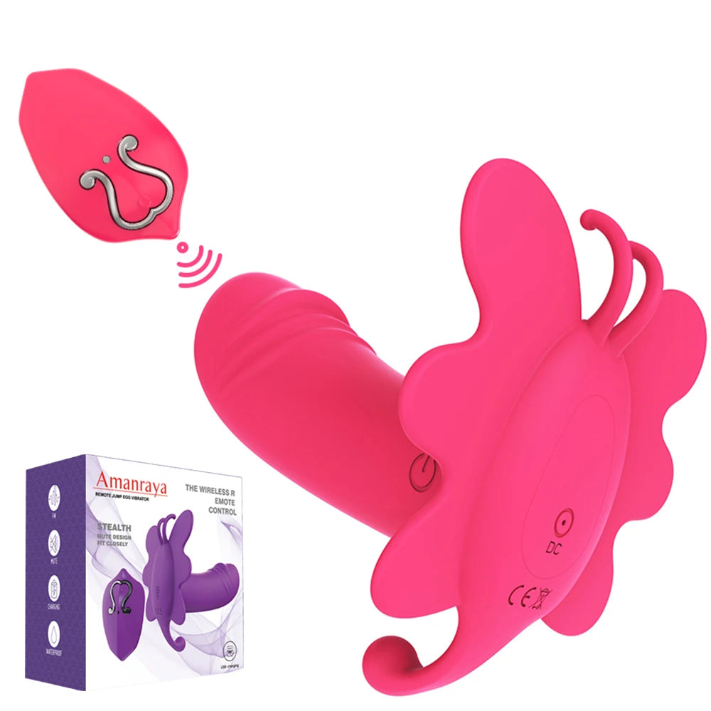 ASHBURNS Remote Control Wearable Vibrator Invisible Butterfly lingerie