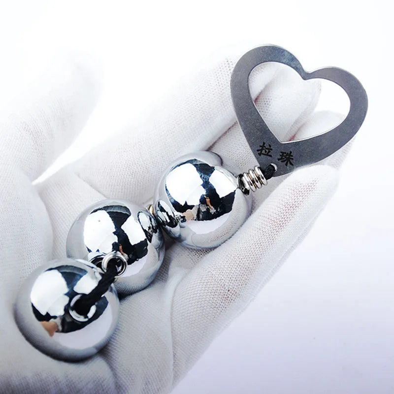 Solid Metal 1-6 Ball Anal Beads Vagina Ball Man/Women Anal Vagina Stimulation Dilator Pull Beads Dildo Buttplug Adults Product.