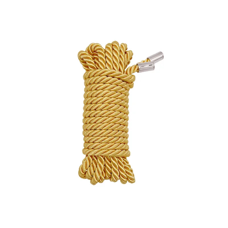 ASHBURNS 5m/10m Upgrade Soft Silk Rope Sex Bondage Restraint Slave Roleplay Sex Toys For Women Couples Adult Games Erotic Bdsm Fetish