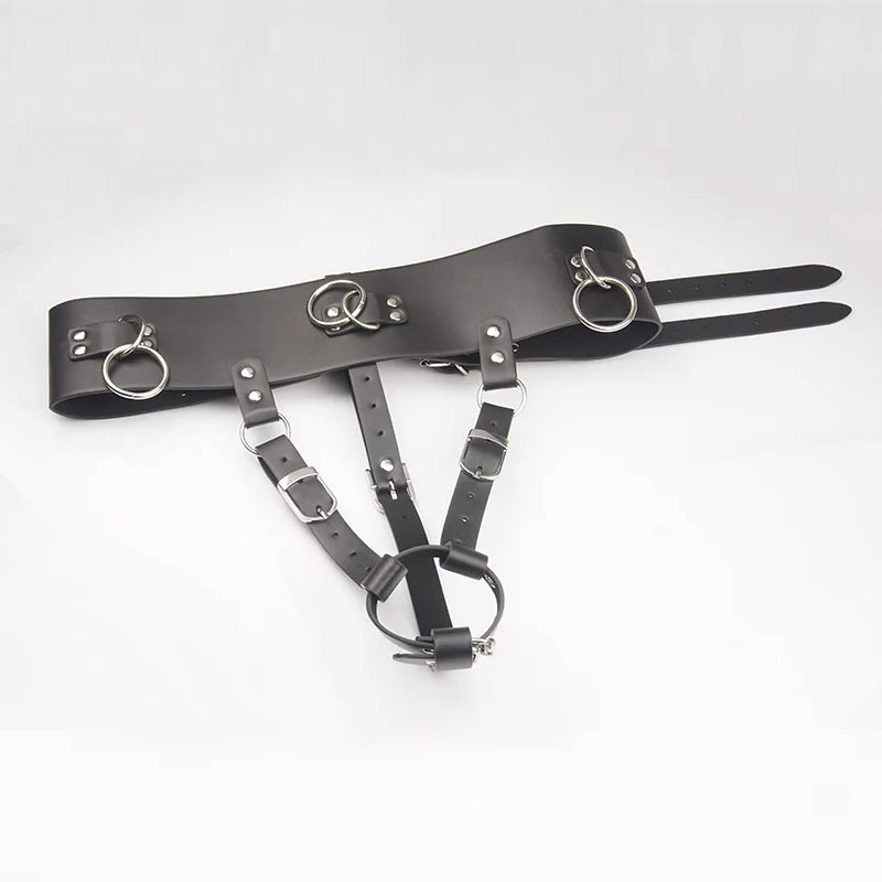 BDSM Forced Orgasm SM Bondage,Chastity Harness,Strap On Vibrating Panties,Magic Wand Vibrator Holder,Sex Toys For Women