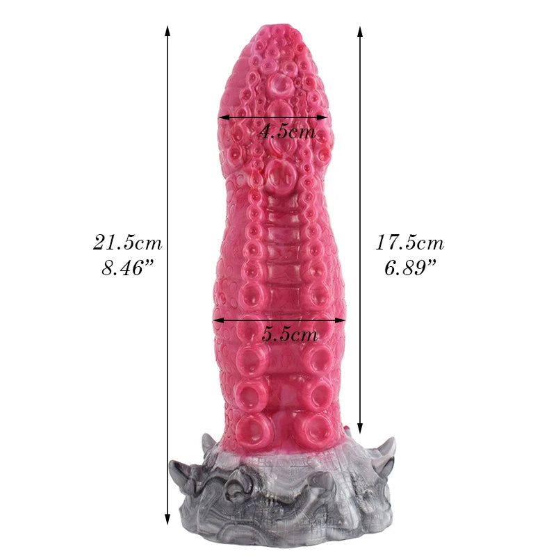 Ashburn Soft Silicone ButtPlug Tentacle Fantasy Dildo Squirting Sex Toy For Adult 18+ With Many Small Sucker Octopus Flirt Massager