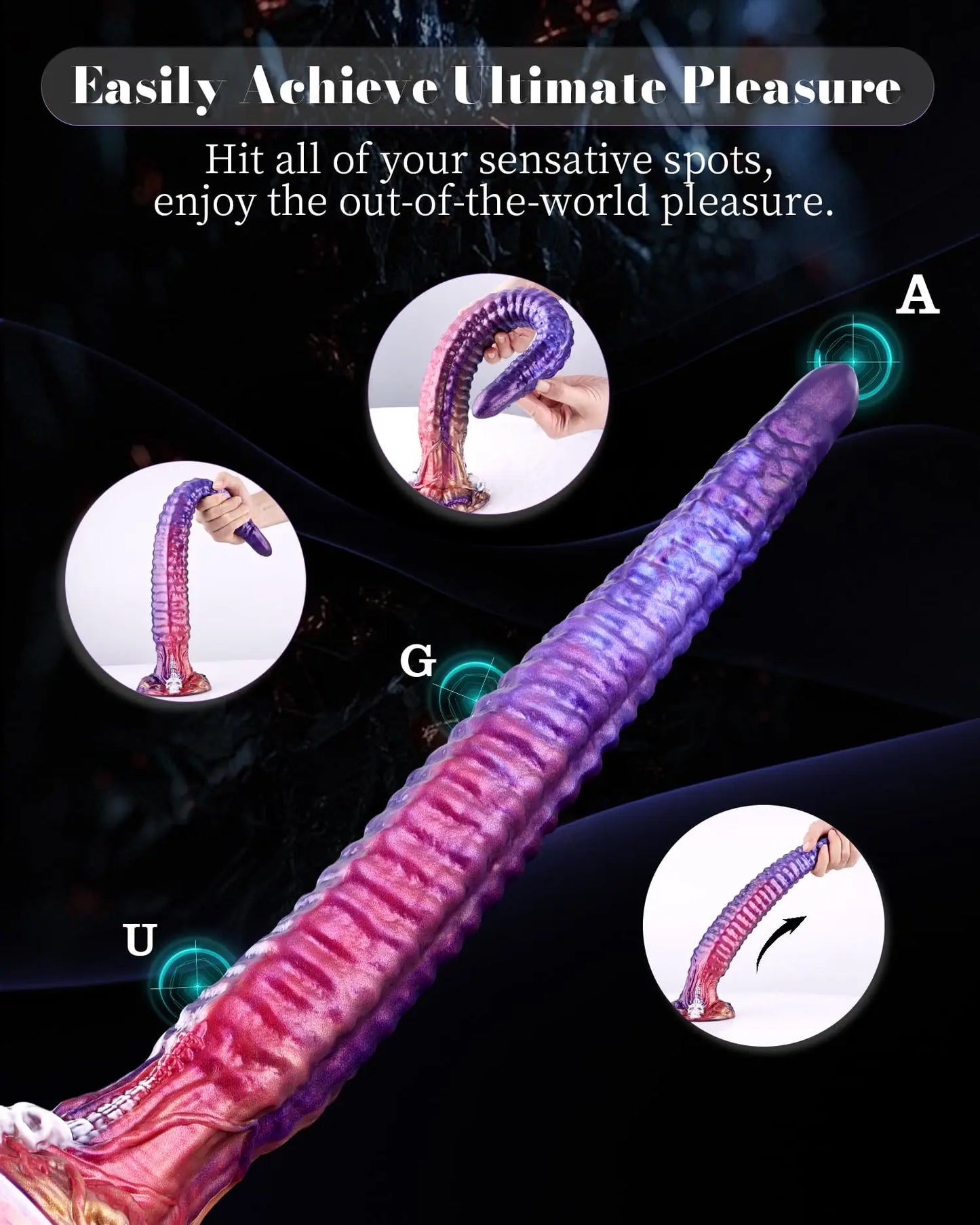 Super Long Monster alien Anal Dildo Fantasy Halloween Skeleton Dildo with Powerful Suction Cup Sex Toy for Men Women