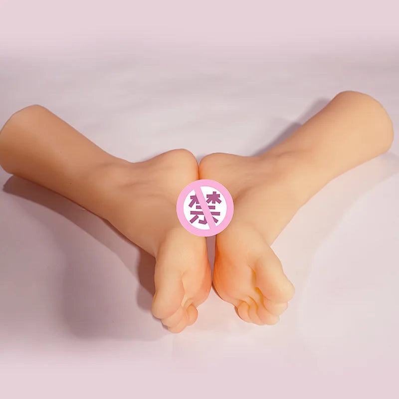 Lifleike Foot Model Masturbation Cup TPE Silicone Female Male Fake Nail Tarsel Feet Fetish Realistic MD01 02 03