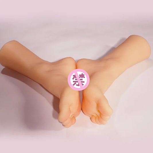 Lifleike Foot Model Masturbation Cup TPE Silicone Female Male Fake Nail Tarsel Feet Fetish Realistic MD01 02 03