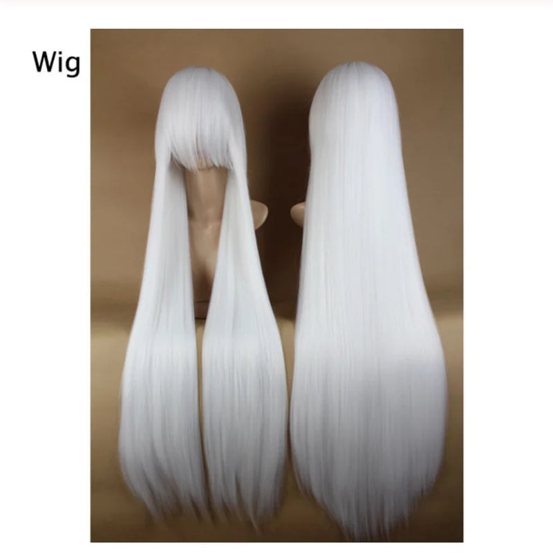 Anime Inuyasha Cosplay Costume Red Japanese Kimono Man Robe Costume Clothing With Wigs Ears And Necklace For Halloween Party