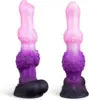 Monster Cock Dildo Huge Fantasy alien Animal Dog Wolf Dildo with 2 Knots Silicone Anal Plug with Suction Cup for G-spot