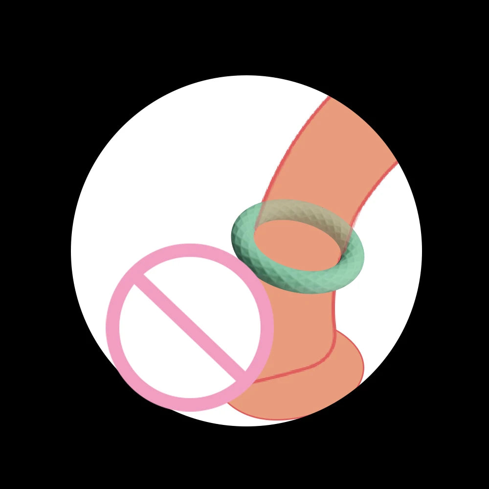 ASHBURN Locking Penis Ring Cock Ring Enlargement Delayed Ejaculation Liquid Silicone Sex Toys for Men