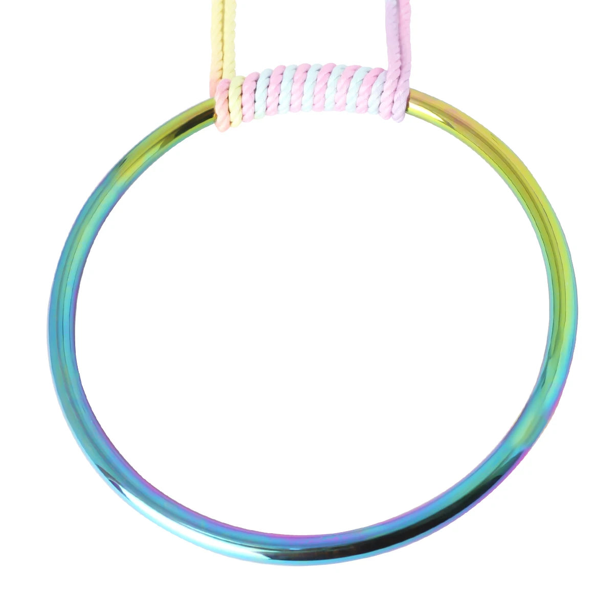 Silver/Rainbow Stainless Steel Basic Japanese Shibari Ring Suspension Bondage Gear Accessories BDSM Game Sex Toys for Couples
