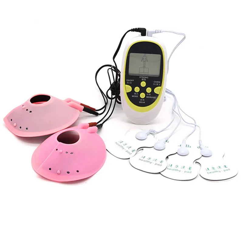 BDSM Bondage Electric Shock Nipple Sucker Clamp Electro Shock Sex Nipple Paste Pads Breast Stimulate Massage Pads Woman Sex Toys