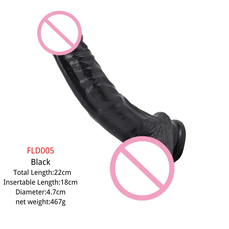 ROUGH BEAST Big Black Dildo for Vac-u-lock/Quick Plug Sex Machine Love Machine Accessories for Women and Girls Anal Game Toys