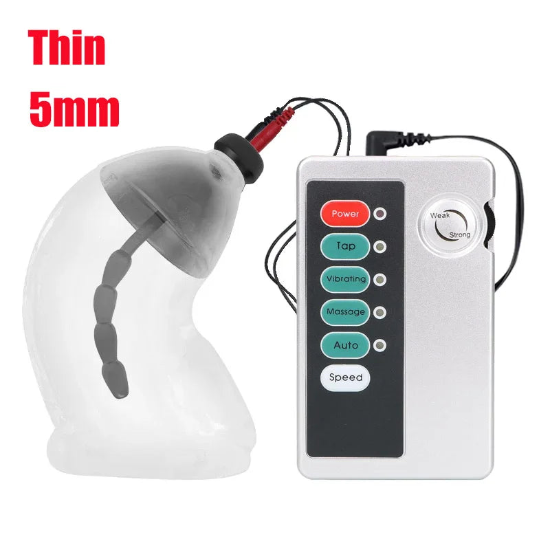 Electric Shock Penis Plug Cock Ring Chastity Cage Penis Electric Stimulator Bdsm Extreme Tazer Masturbator Male Urethral Dilator