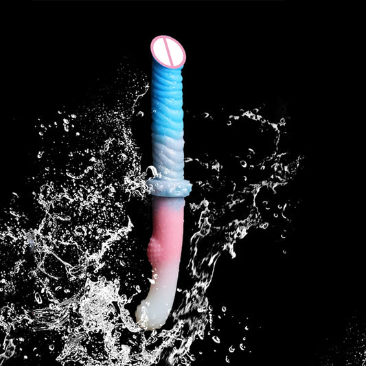 ASHBURN COTTON CANDY COLLECTION Double-head Dildo with Multi-colour Style