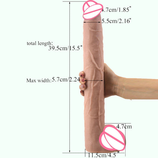 15.5 Inch Long Flexible Super Long Dildo DOUBLE SIDED SWORD