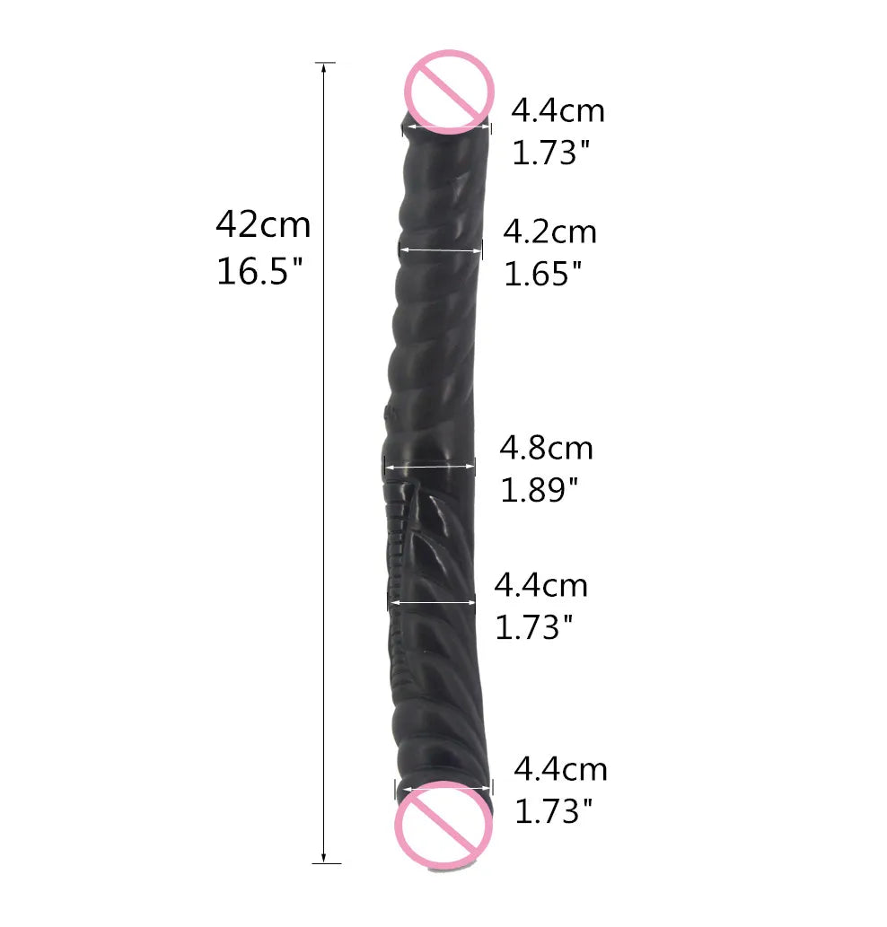 VOID THREAD – 16.5” Spiral Double Dildo