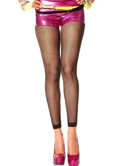 Popular Sale Women's Sexy Fishnet Nine Mesh Stockings Fish Net Pantyhose Mesh Lingerie Thigh High Black Stocking