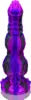 Dog Cock Dildo with 2 Big Knots Huge Dildo Fantasy Alien Anminal Horse Adult Toy with Suction Cup Soft Luminous Silicone Dildo