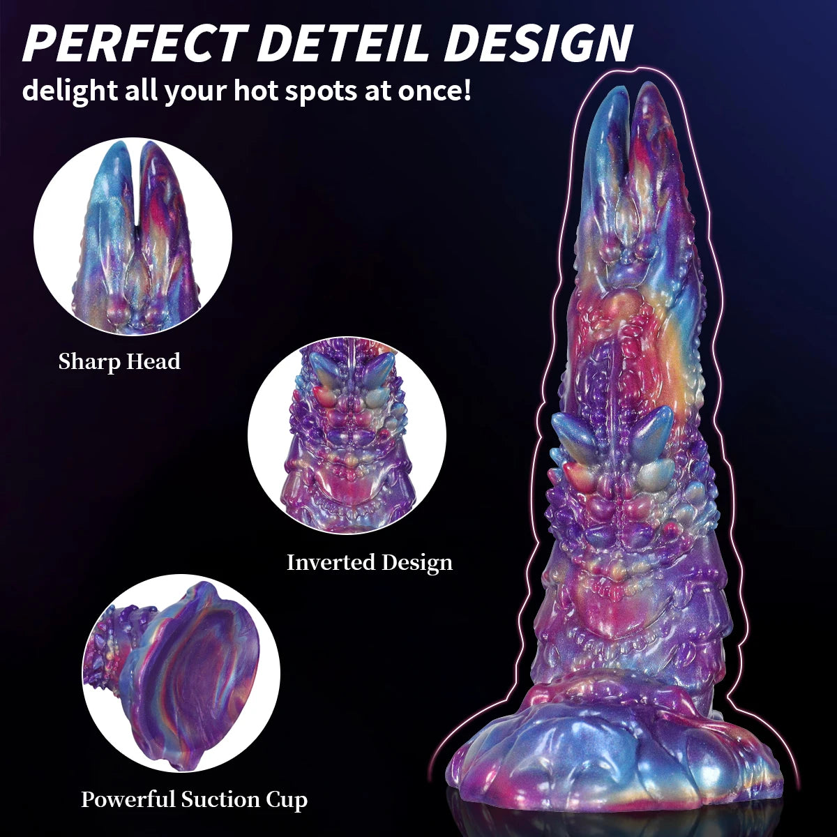 Fantasy Monster Realistic Dildo Sex Toys for Women Huge Silicone alien Dragon Dildo with Strong Suction Cup for Play