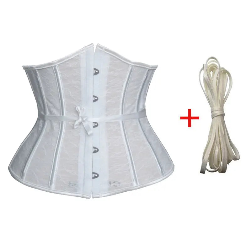 Steel Boned Corset Lace Corset Underbust Corset Sexy Corset lace up corset корсет баска gothic steampunk corset top 8902