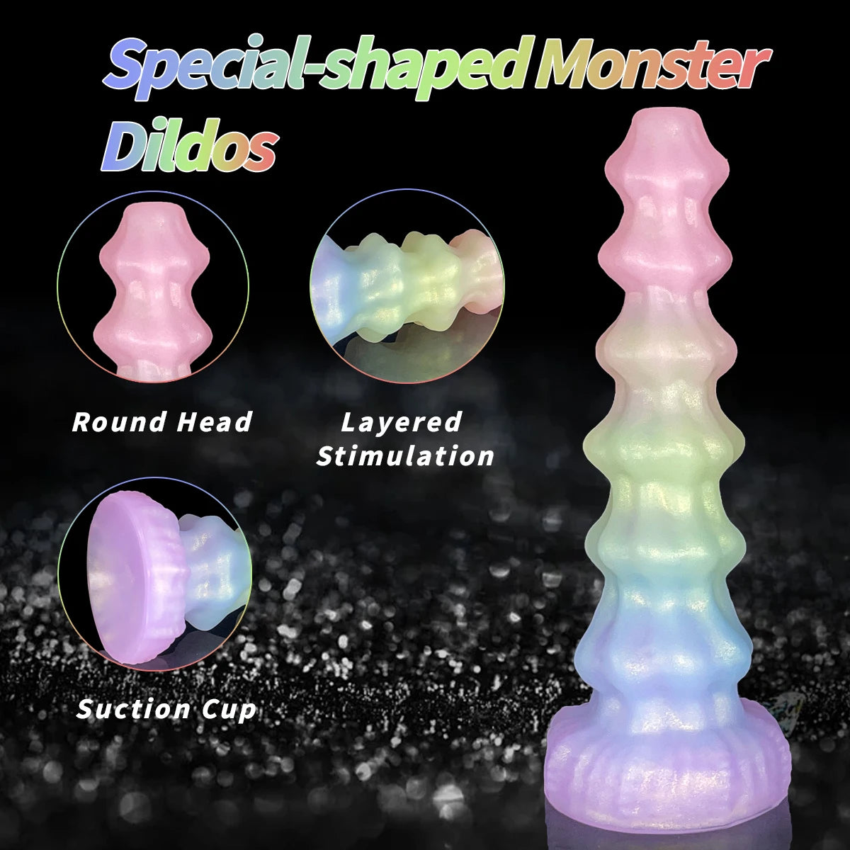 Long Anal Pagoda Dildo Huge Knot Fantasy Monster alien Dildo Long Butt Plug Knotted Adult Sex Toys for Women Men