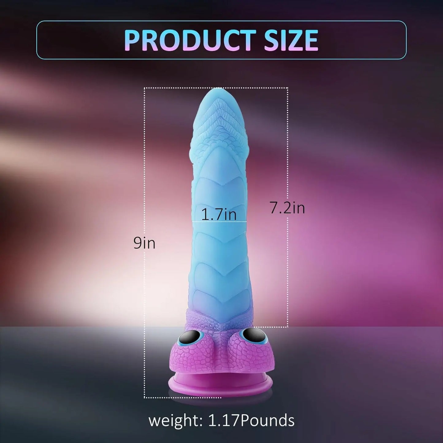Fantasy Lifelike Animal Monster alien Elephant Dildo Luminous Flexible Soft Silicone Anal Plug for Man Masturbation Sex Toy