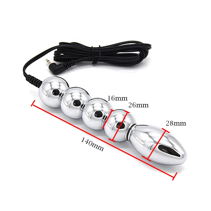 Electro Stimulation Butt Plug Dildo Vibrator,Electric Shock Vagina Anal Dilator Prostate Massage,BDSM Sex Toys For Couples