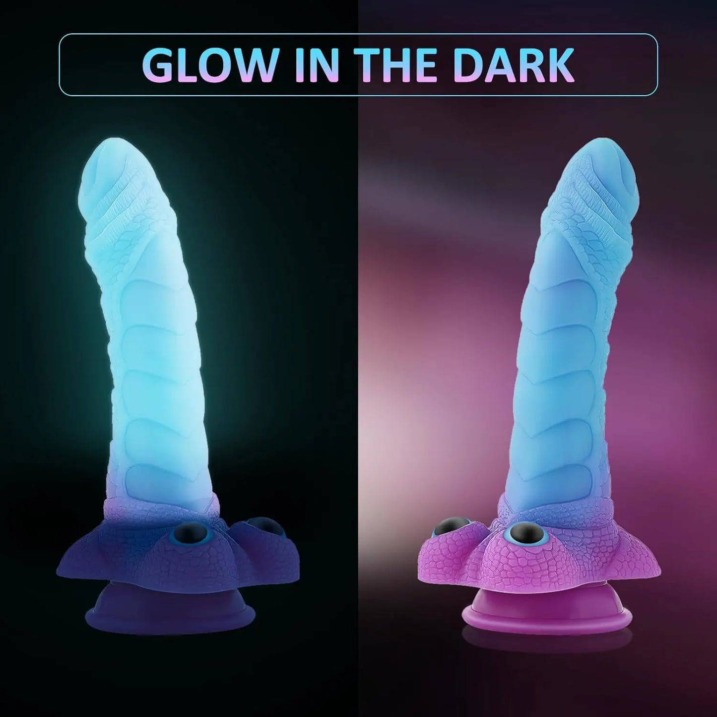 Fantasy Lifelike Animal Monster alien Elephant Dildo Luminous Flexible Soft Silicone Anal Plug for Man Masturbation Sex Toy