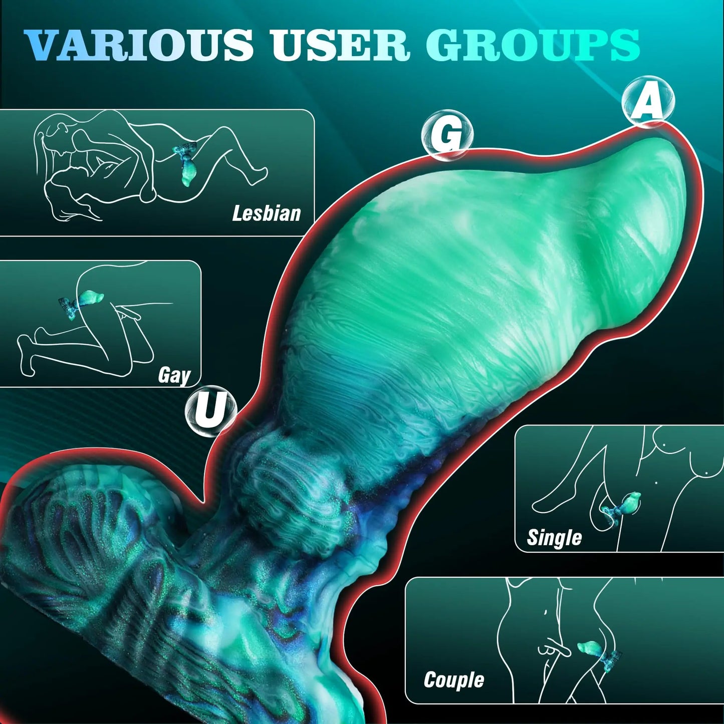 Bird Giant Monster Dildo Fat Fantasy Alien Dildo Large Anal Toy With Big Knot Animal Thick Anal Dildo With Suction Cup for Men