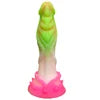 Realistic Silicone Anal Plug Alien Dildo Monster Fantasy Dragon Dildo with Suction Cup Luminous Penis Adult Sex Toys for Women