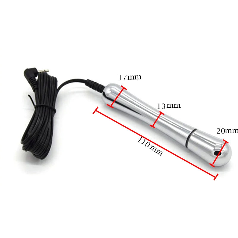 Electro Stimulation Butt Plug Dildo Vibrator,Electric Shock Vagina Anal Dilator Prostate Massage,BDSM Sex Toys For Couples