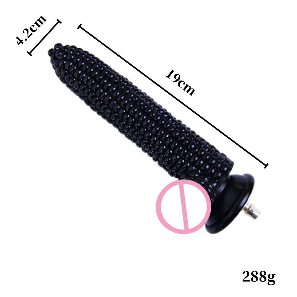 ROUGH BEAST Black Dildo Attachments for VAC-U-Lock/Quick Plug Sex Machine Love Machine Accessories for Adult Sex Toy Product
