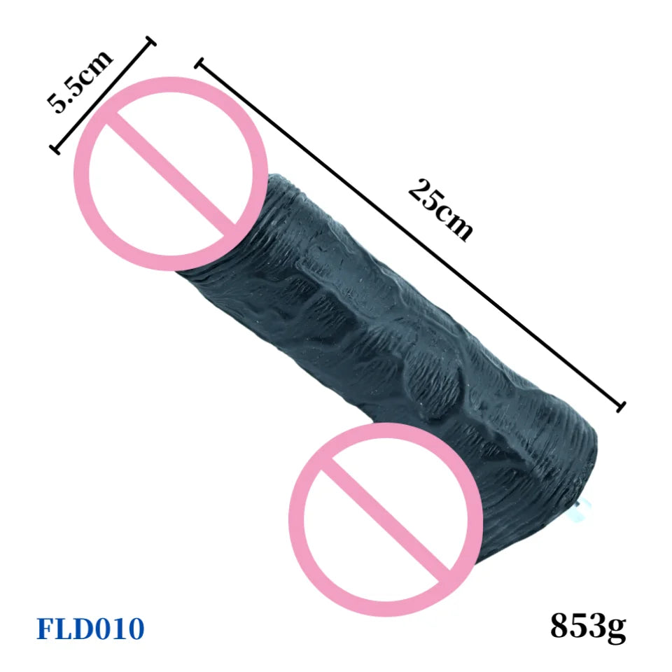 ROUGH BEAST Black Dildo Attachments for VAC-U-Lock/Quick Plug Sex Machine Love Machine Accessories for Adult Sex Toy Product