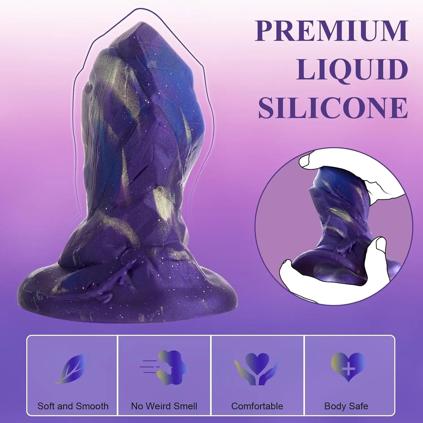 Liquid Silicone Anal Plug Huge alien Monster Anal Plugs Extra Large Dildo Adult Sex Toys for Women Men Masturbation Sex Toys