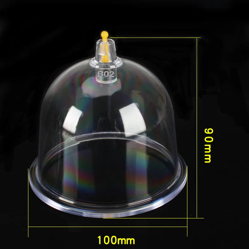 4PC  Extra Large Household Vacuum Cupper Chest Tank Oversized Fire Tank Gas Tank Full Large Tank Moisture Suction Cup Non-glass