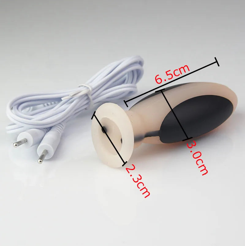 Electro Stimulation Butt Plug Dildo Vibrator,Electric Shock Vagina Anal Dilator Prostate Massage,BDSM Sex Toys For Couples