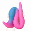 Soft Silicone Anal Plug Super Long Luminous Dildo for Prostate Massage Anal Training Glows in the Dark for Beginner