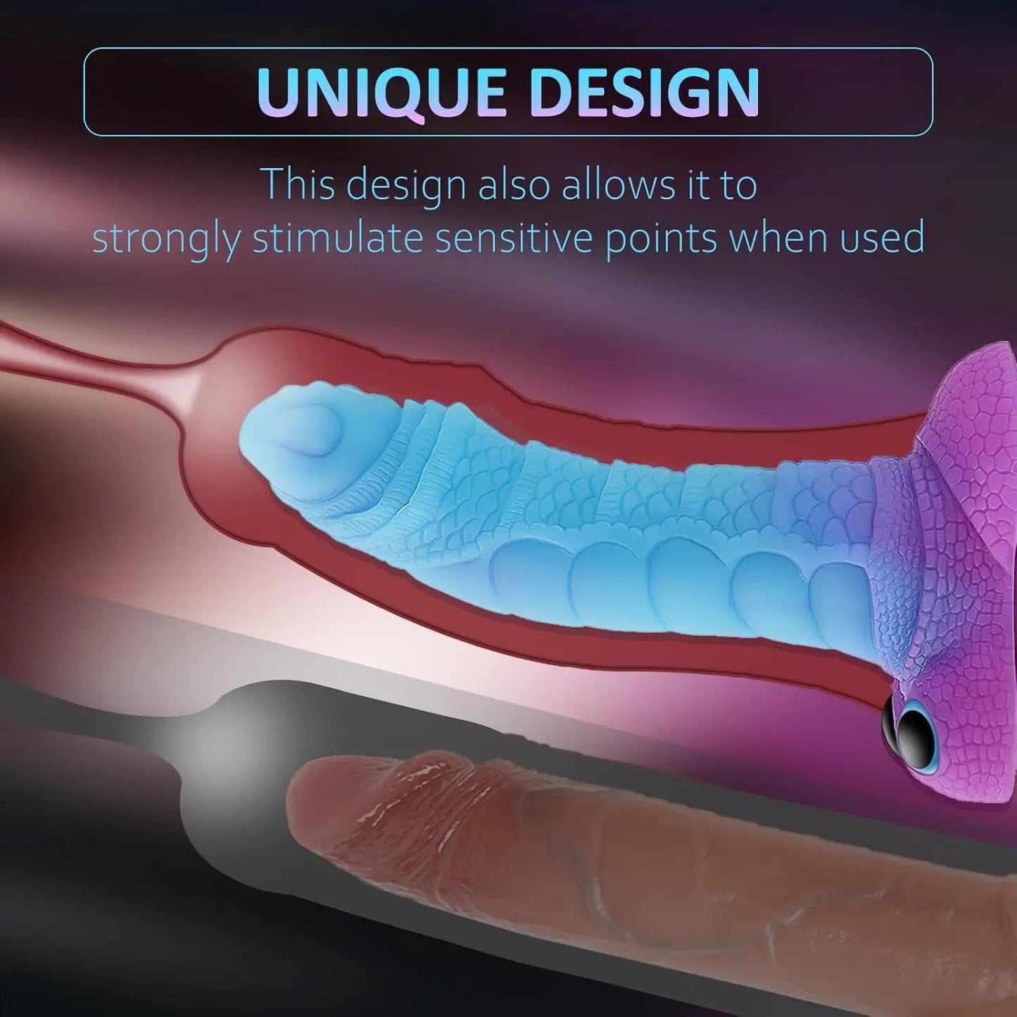 Fantasy Lifelike Animal Monster alien Elephant Dildo Luminous Flexible Soft Silicone Anal Plug for Man Masturbation Sex Toy
