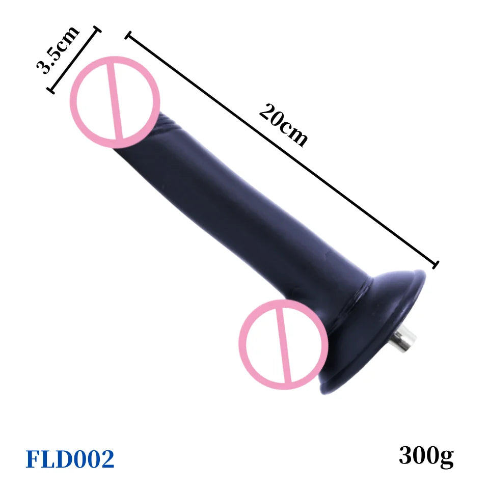 ROUGH BEAST Black Dildo Attachments for VAC-U-Lock/Quick Plug Sex Machine Love Machine Accessories for Adult Sex Toy Product