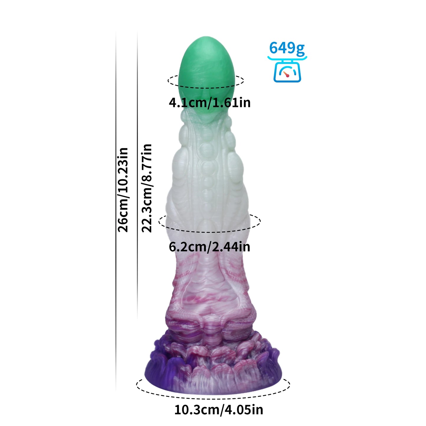 10 Inch Silicone Dildo Masturbator Soft Anal Toy Suction Cup Bump Texture Monster Dildo for Men and Women Fantasy Anal Dildo