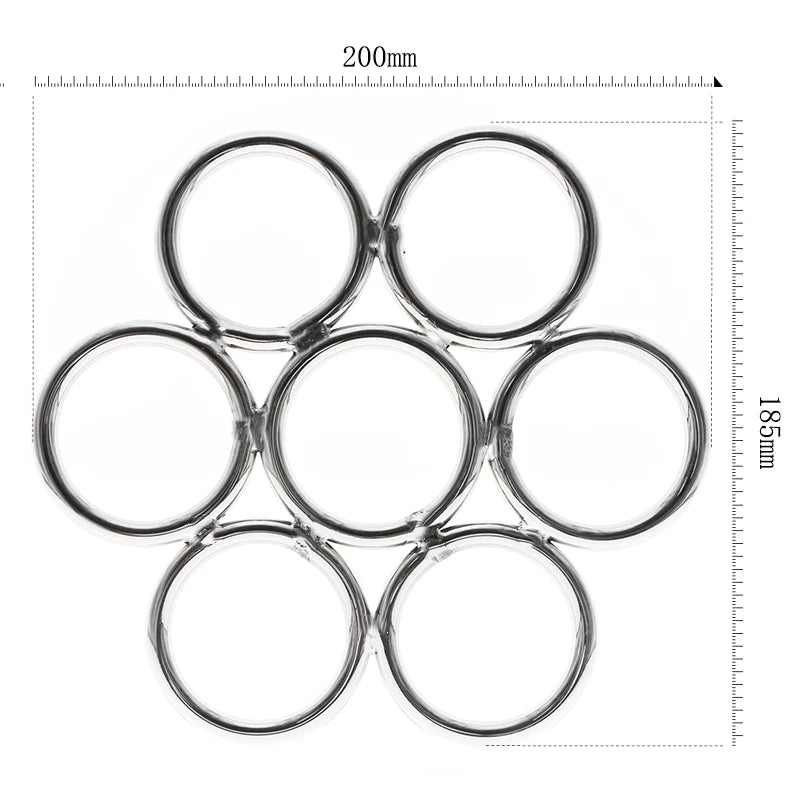 Metal Shibari Japanese Ring Artistic-erotic Suspension Bondage Central BDSM Restraints Anchor Base For Rope Suspension Set-up