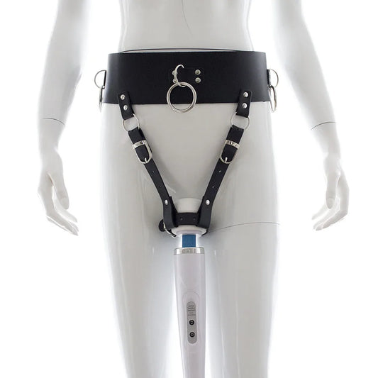 Magic Wand Vibrator Holder Harnessed strap on