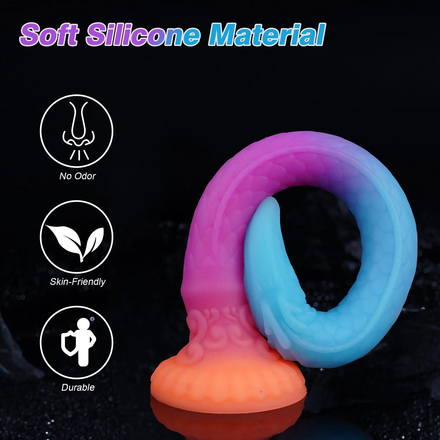 Adult Sex Toys Realistic Animal Octopus Tentacle Dildo Extra Long Rod Whip Luminous Dragon Silicone Anal Plug With Suction Cup