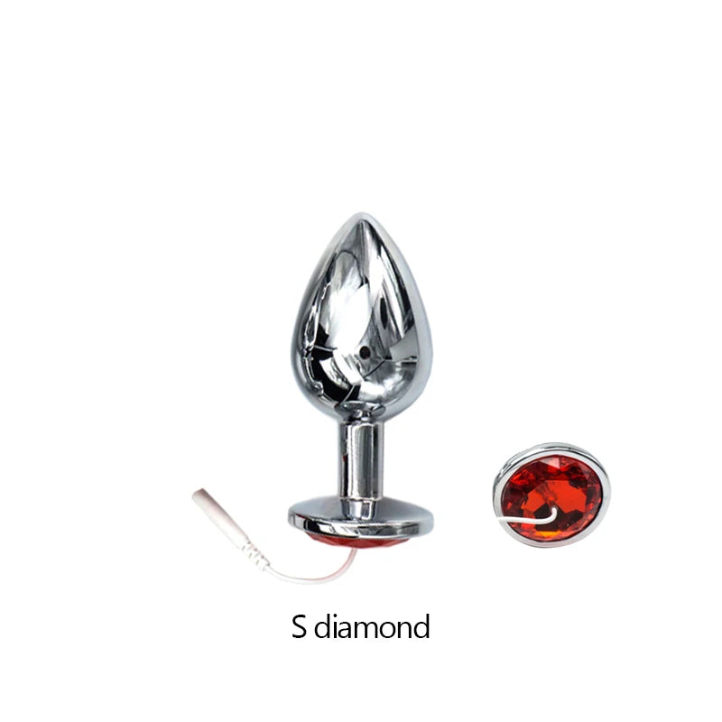 Anal Electro Plug Taser Electric Shock Anal Cork Electro Sex Bdsm Toys Electricity Accessories E-Stim Butt Plug Prostate Massage