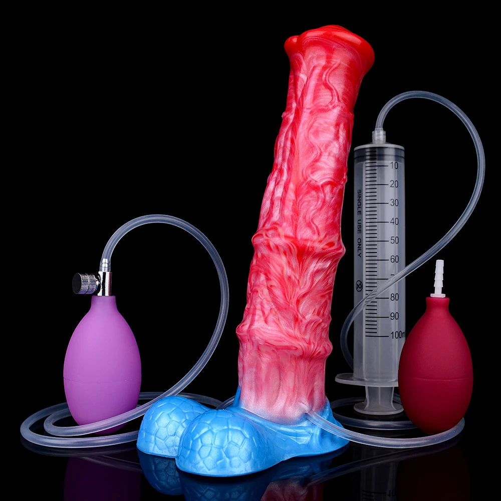 ASHBURN YOLANDA | Dragon Fire Inflatable Plug Unleash the beast. Surrender the control. 9.6'' Silicone