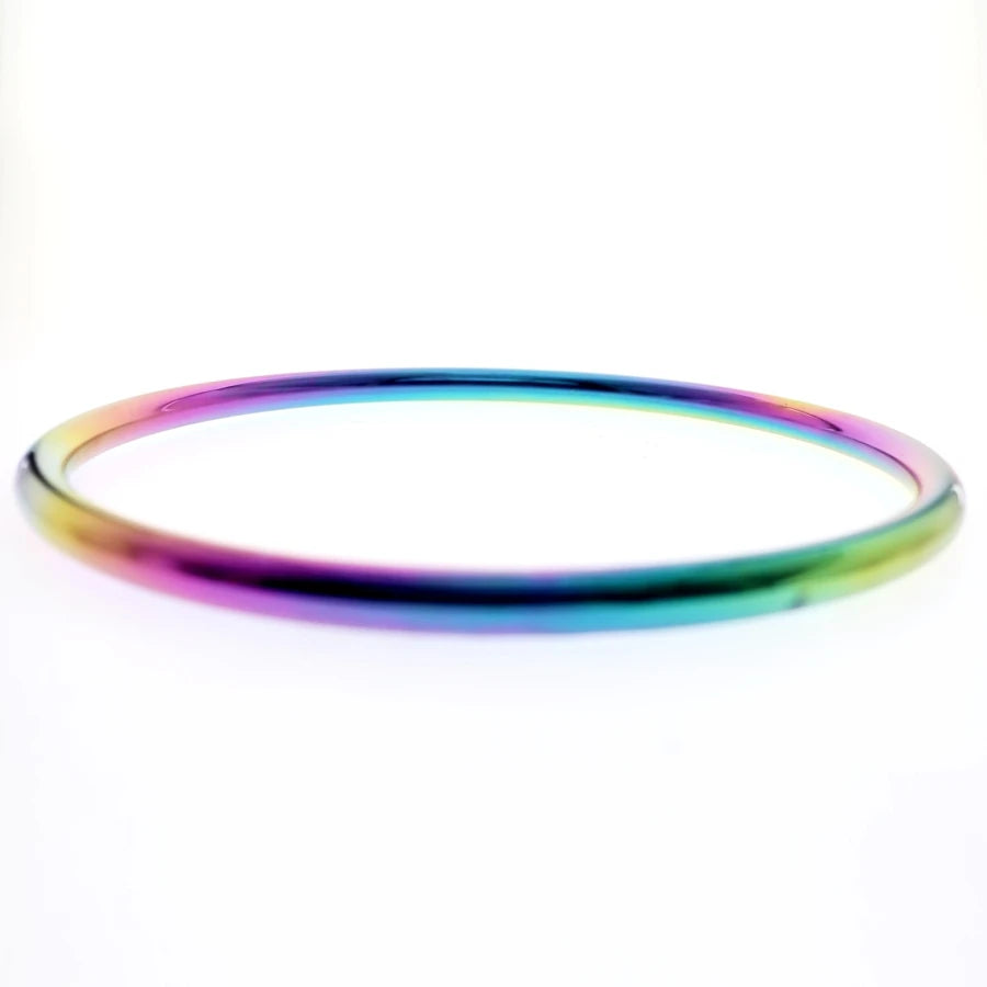 Silver/Rainbow Stainless Steel Basic Japanese Shibari Ring Suspension Bondage Gear Accessories BDSM Game Sex Toys for Couples