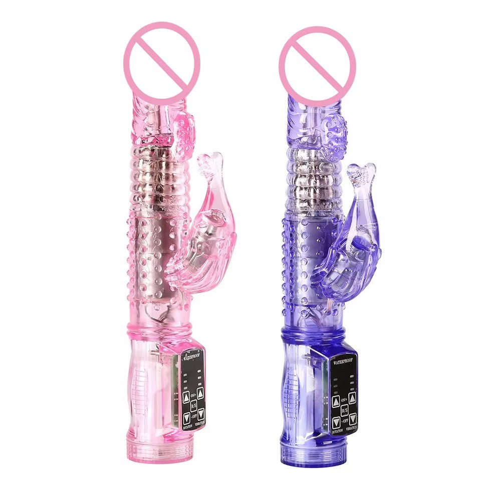 360° Rotating,Dual Motor,Strong Vibration waterproof Rabbit